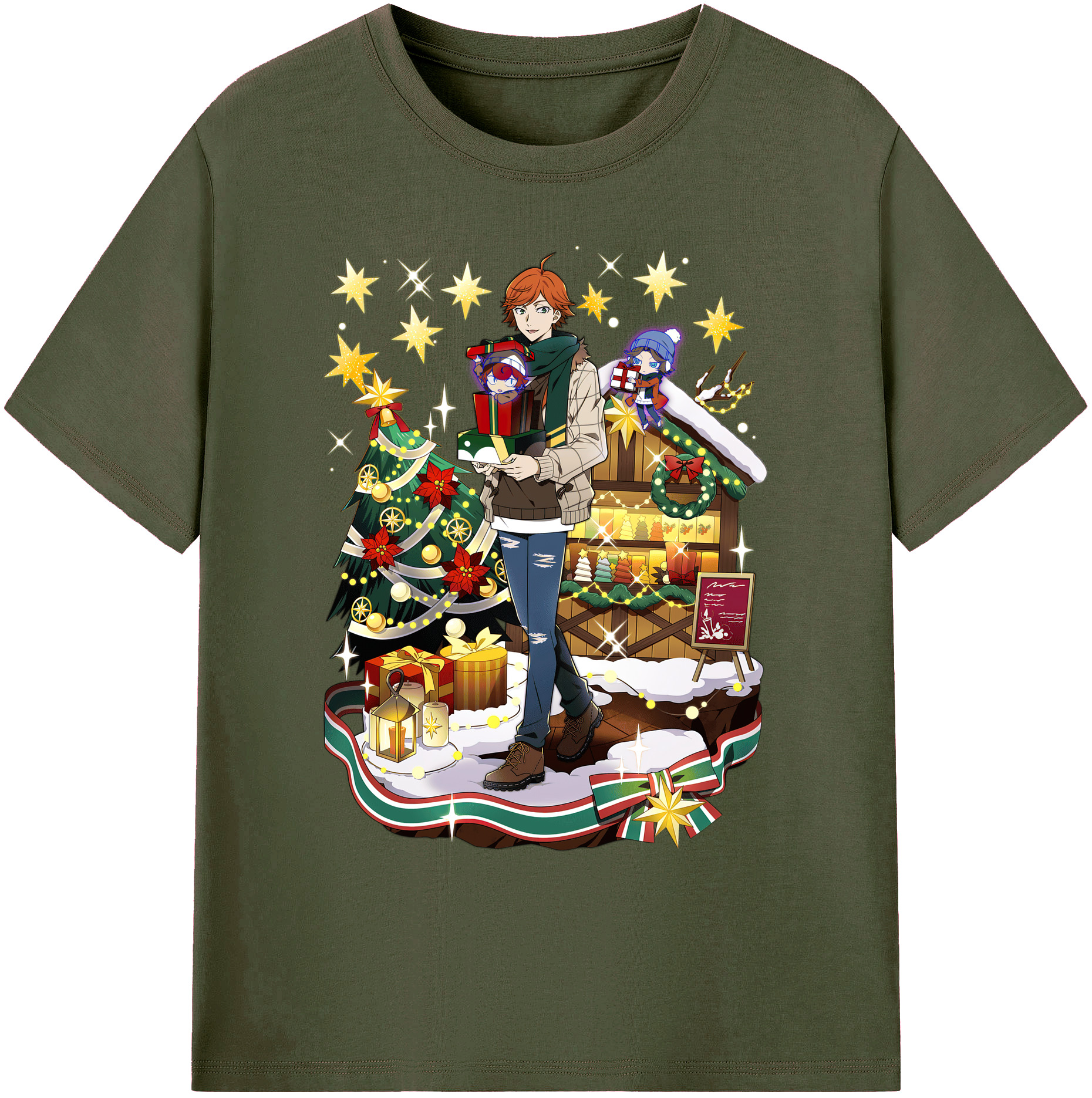 （画像用） 文豪ストレイドッグス Bungo Stray Dogs 綿100％ メンズ半袖Tシャツ｜肌触りやわらか＆通気性